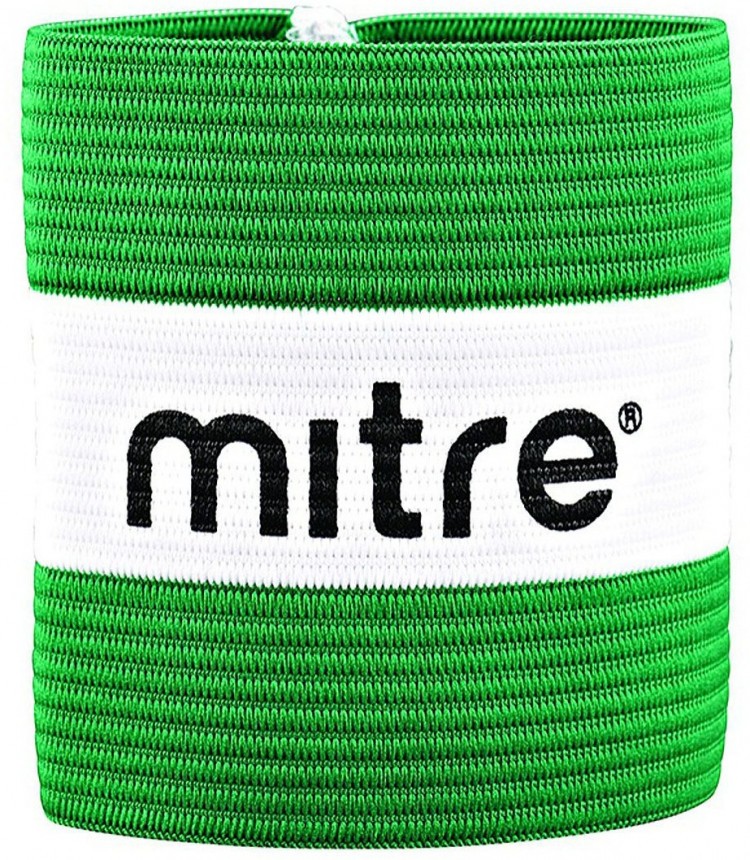 Капитанская повязка "Mitre", зеленая Капитанская повязка "Mitre", зеленая