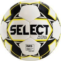 Мяч футзальный SELECT FUTSAL MASTER 852508-051 бел/черн/желт, размер 4, IMS