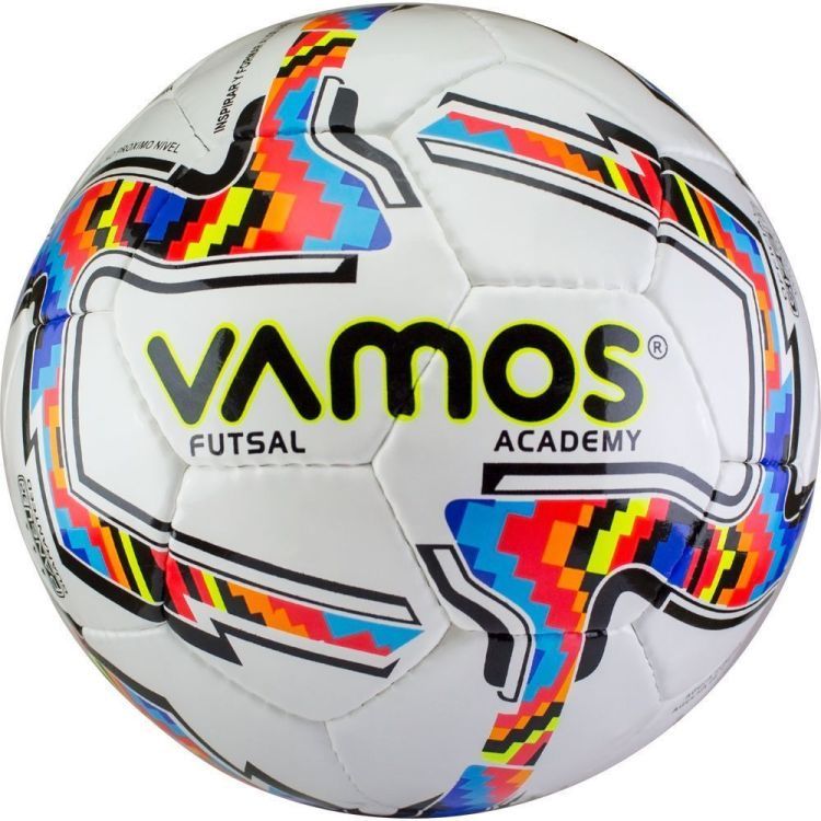 Мяч футзальный VAMOS FUTSAL ACADEMY, 4 размер, красный, синий