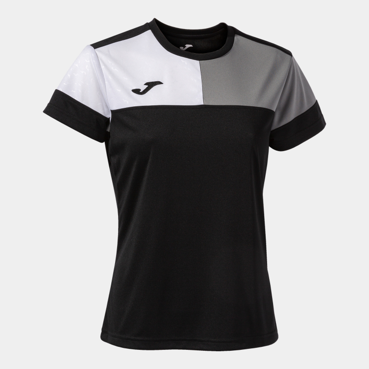 Футболка JOMA CAMISETA MANGA CORTA CREW V NEGRO GRIS