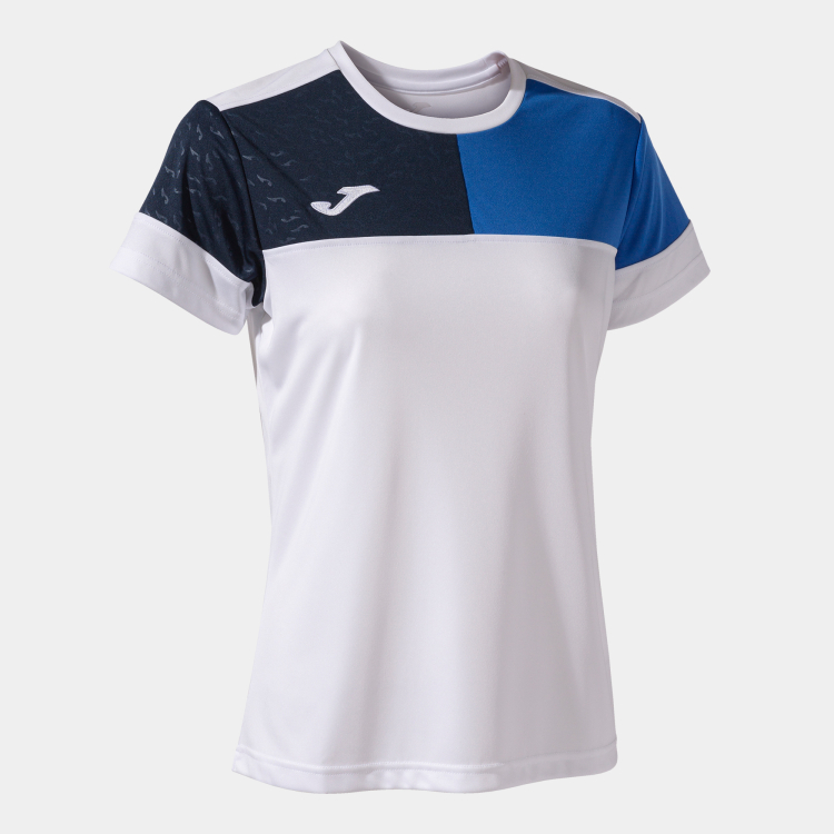 Футболка JOMA CAMISETA MANGA CORTA CREW V BLANCO ROYAL